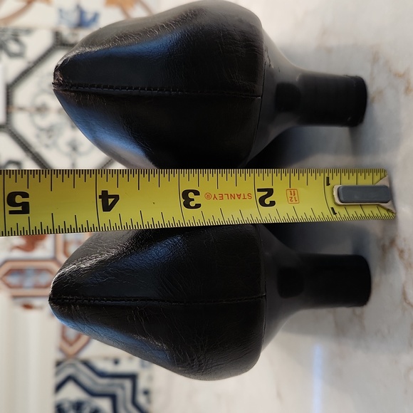 Aerosoles Black Faux Leather 2 inch Pumps, Vegan - Picture 4 of 5